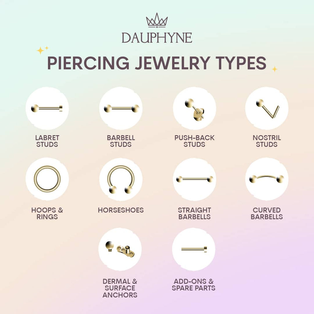 piercing jewelry types