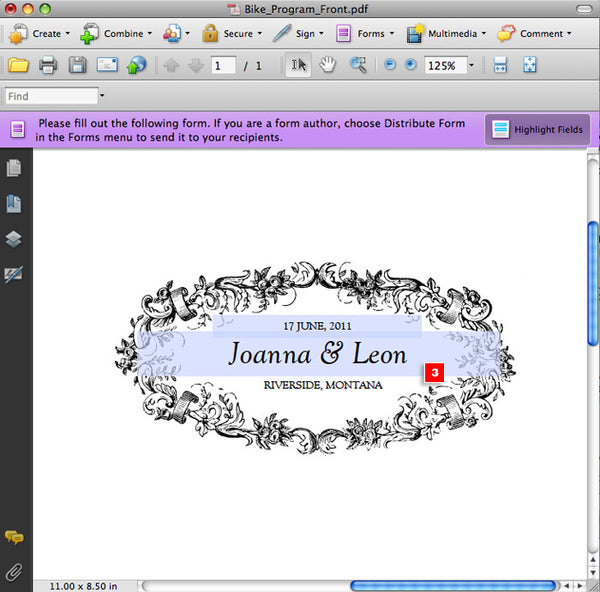 how to make a printable wedding program e m papers