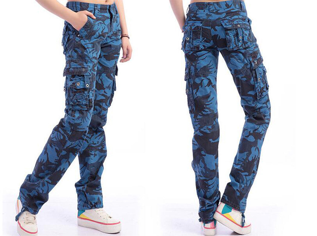 colored camo pants womens