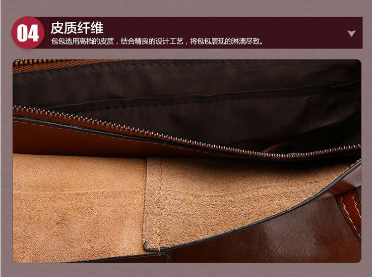 Lixmee brief design leather women tote bag