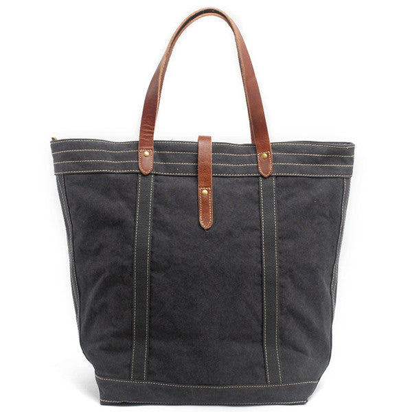 canvas and leather bag