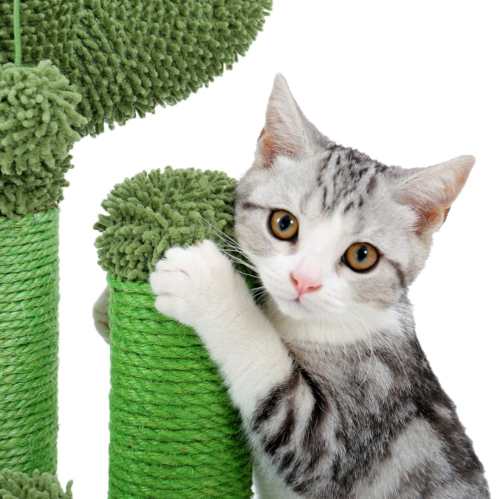 Cactus Cat Tower - Cute Cactus Cat Tree Scratching Post