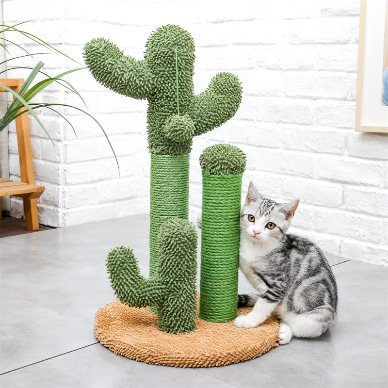 Cactus Cat Tower - Cute Cactus Cat Tree Scratching Post