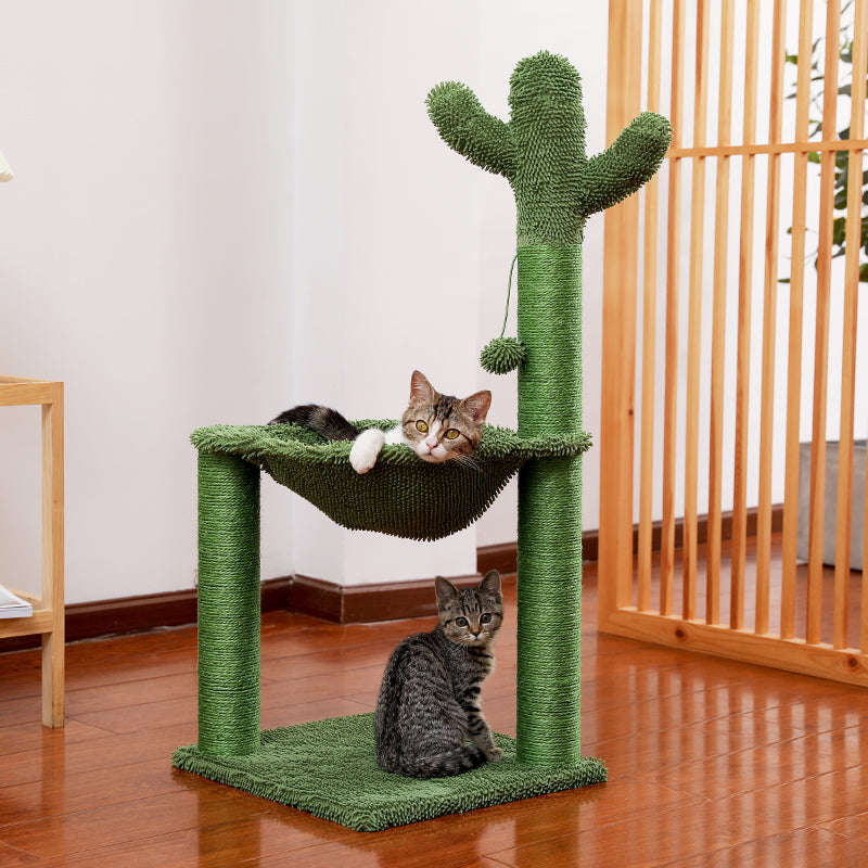 Cactus Cat Tower - Cute Cactus Cat Tree Scratching Post-image-44