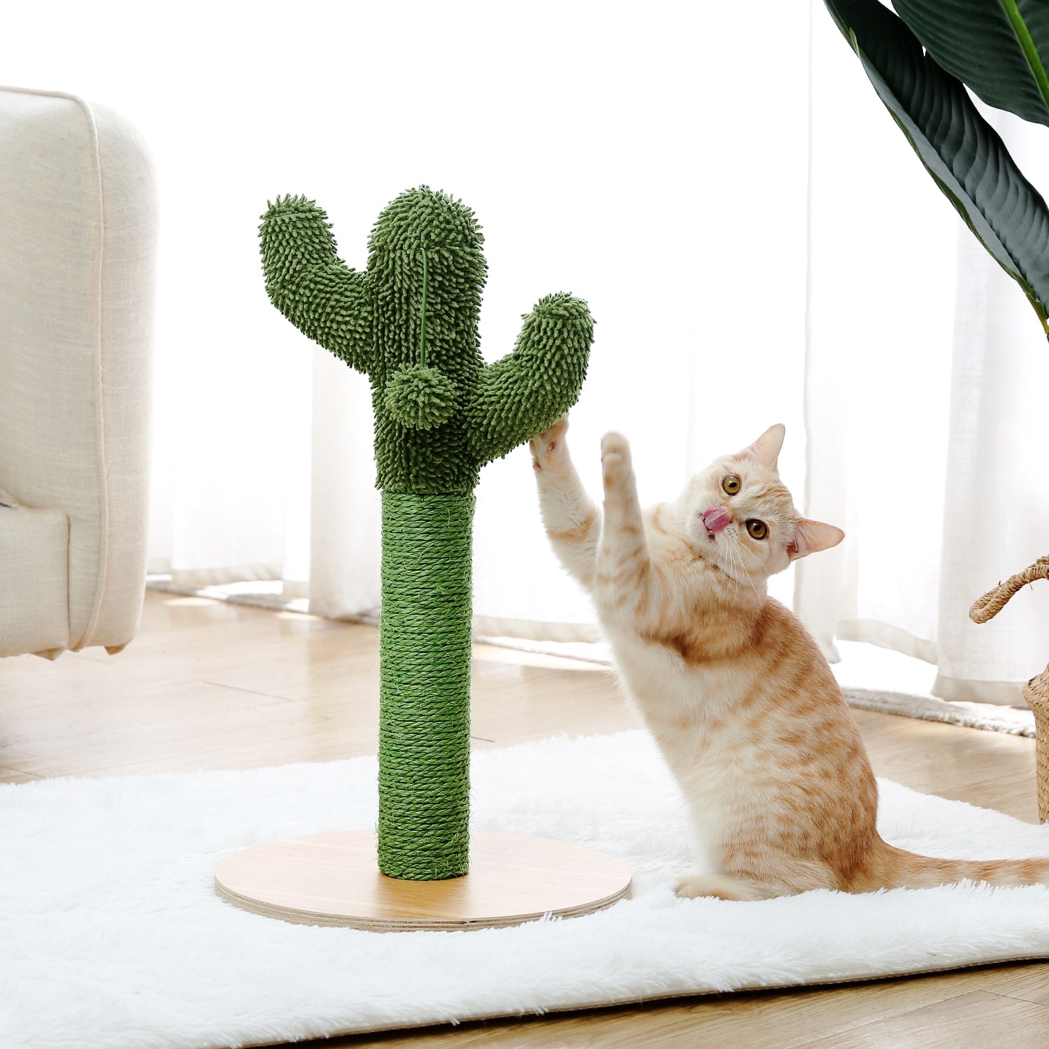 Cactus Cat Tower - Cute Cactus Cat Tree Scratching Post-image-19