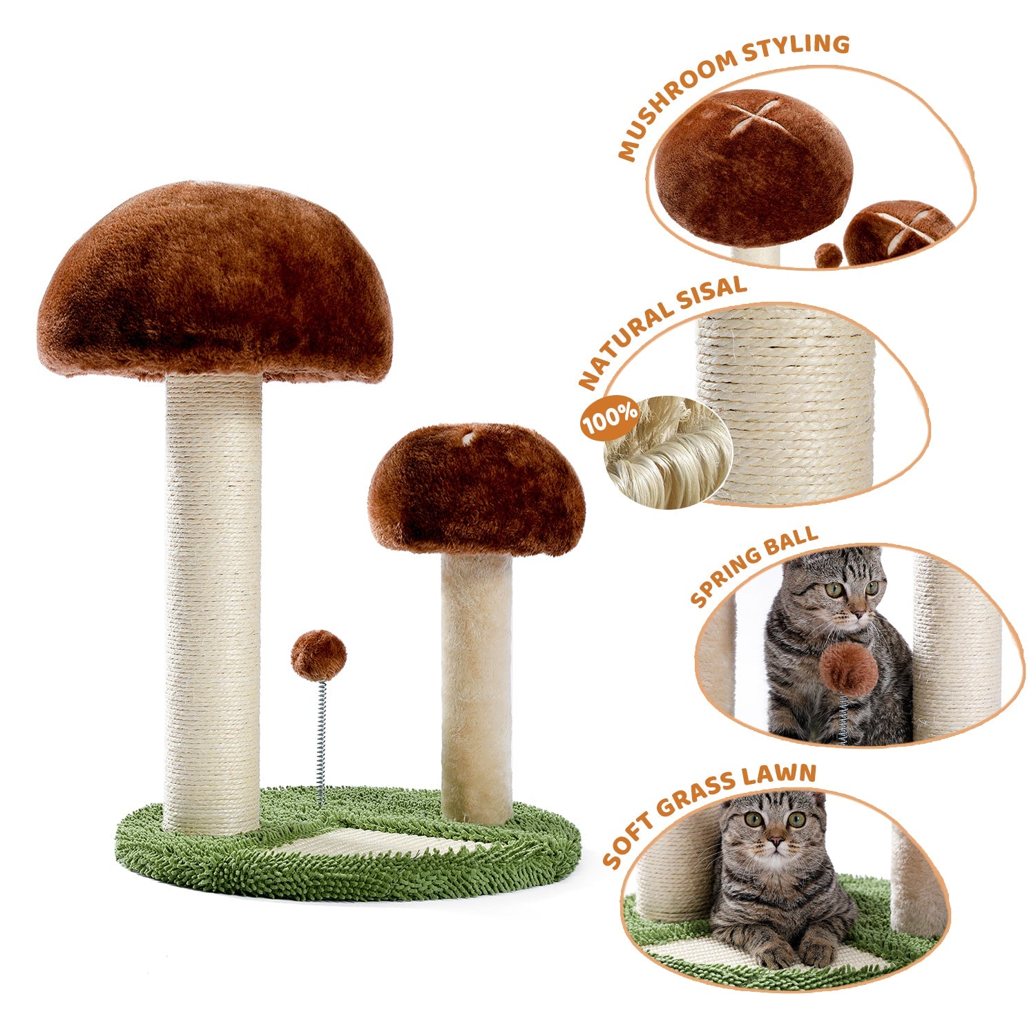 Cactus Cat Tower - Cute Cactus Cat Tree Scratching Post-image-32