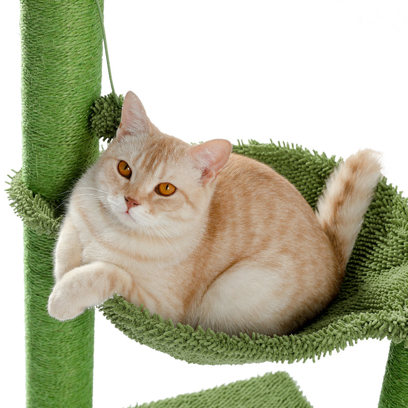 Cactus Cat Tower - Cute Cactus Cat Tree Scratching Post-image-16