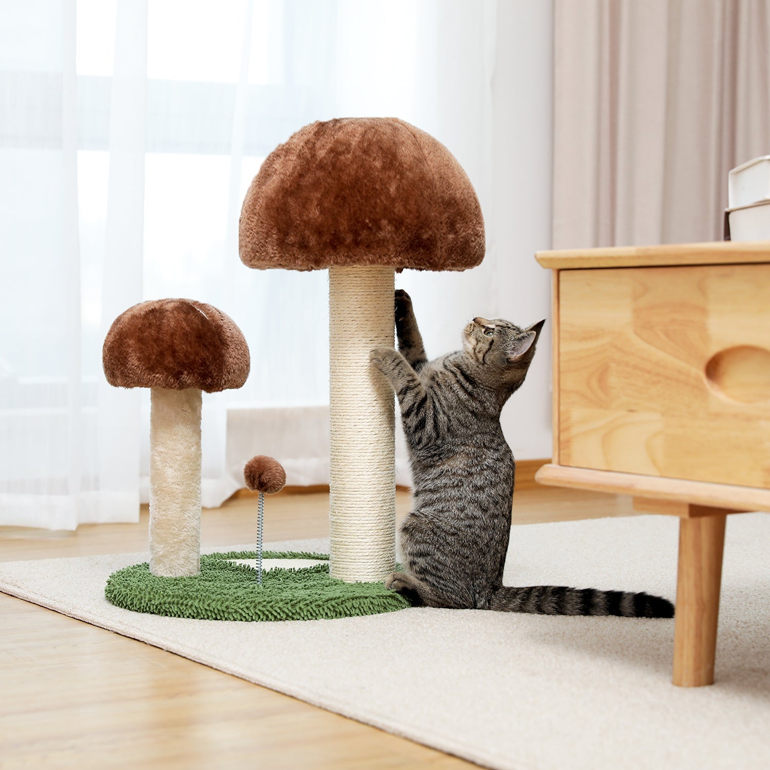 Cactus Cat Tower - Cute Cactus Cat Tree Scratching Post-image-36