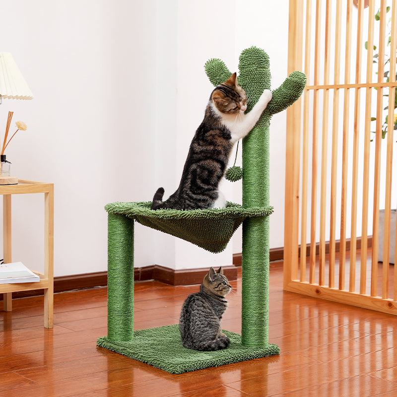 Cactus Cat Tower - Cute Cactus Cat Tree Scratching Post