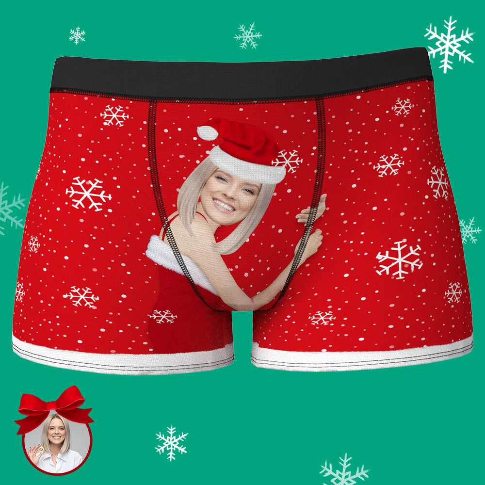 Calzoncillos Personalizados Bóxer Con - Navidad - MisCalcetinesCara