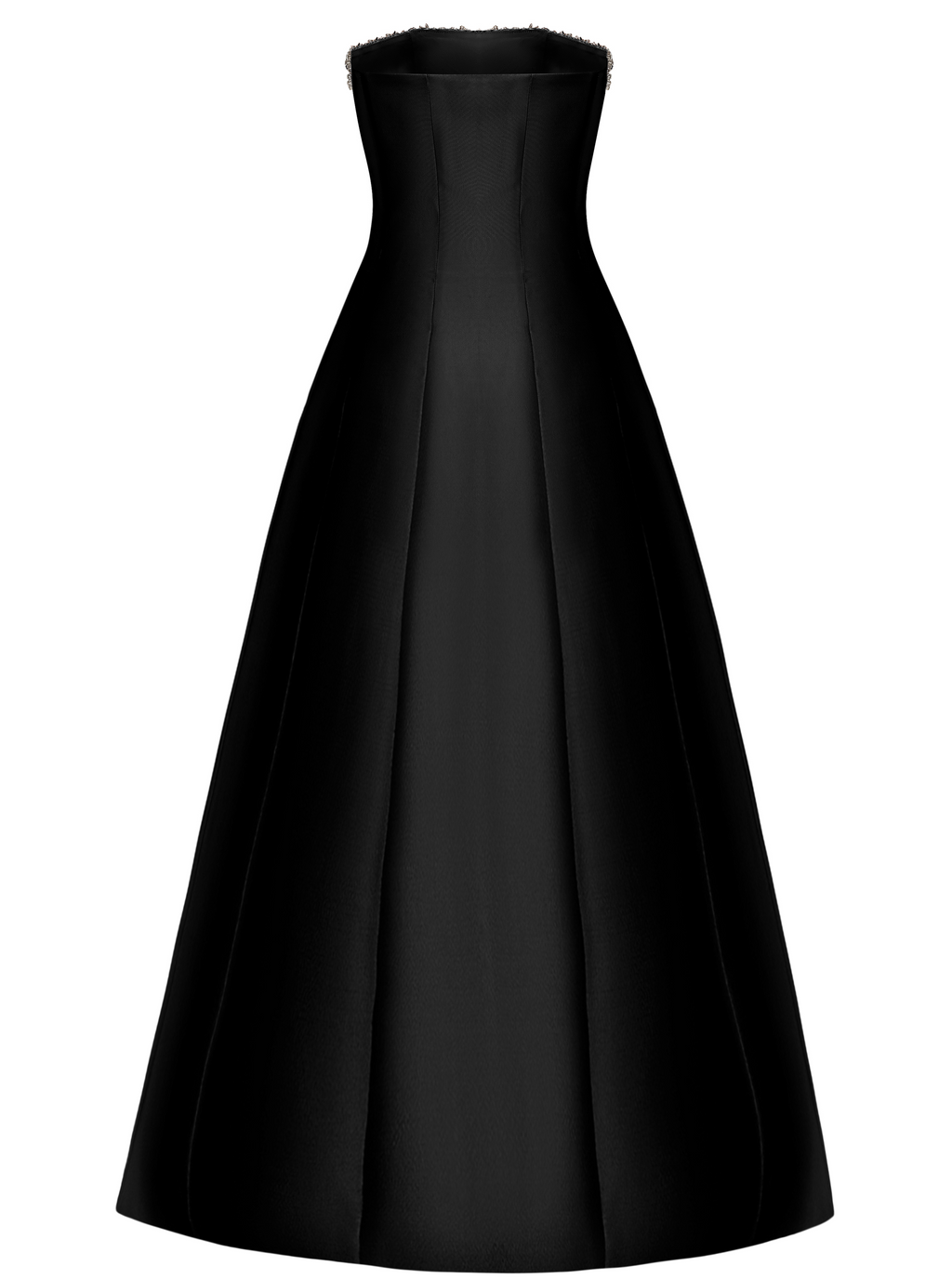 CRYSTAL-EMBELLISHED MAXI DRESS IN BLACK – NDS the label