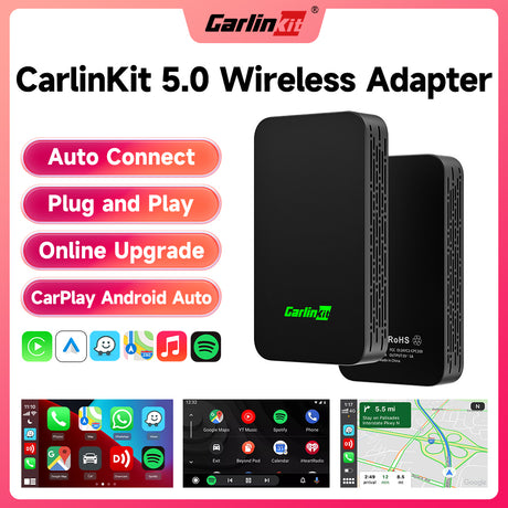 Carlinkit 5.0 Adaptador Inalambrico Carplay Androidauto