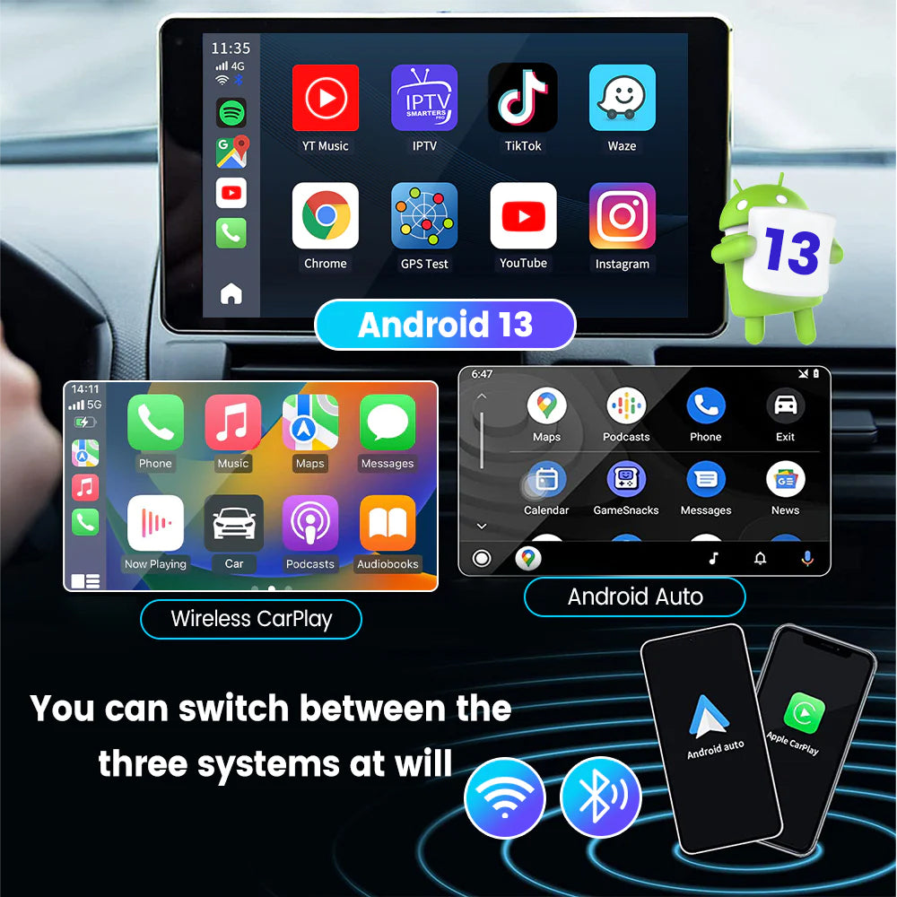 QCM6125 Android 13 8g+128g carlinkit carplay ai box plus carplay wirel –  Carlinkit Wireless CarPlay Official Store