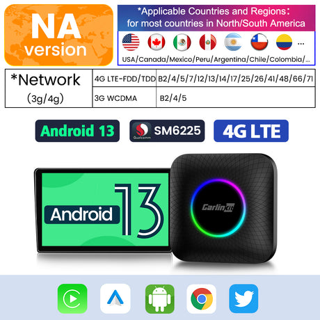 CarlinKit Android 13 Ultra CarPlay Ai Box Android Auto Wireless CarPlay  QCM6125 8G128GB GPS Plug&Play Support Video Playback App - AliExpress