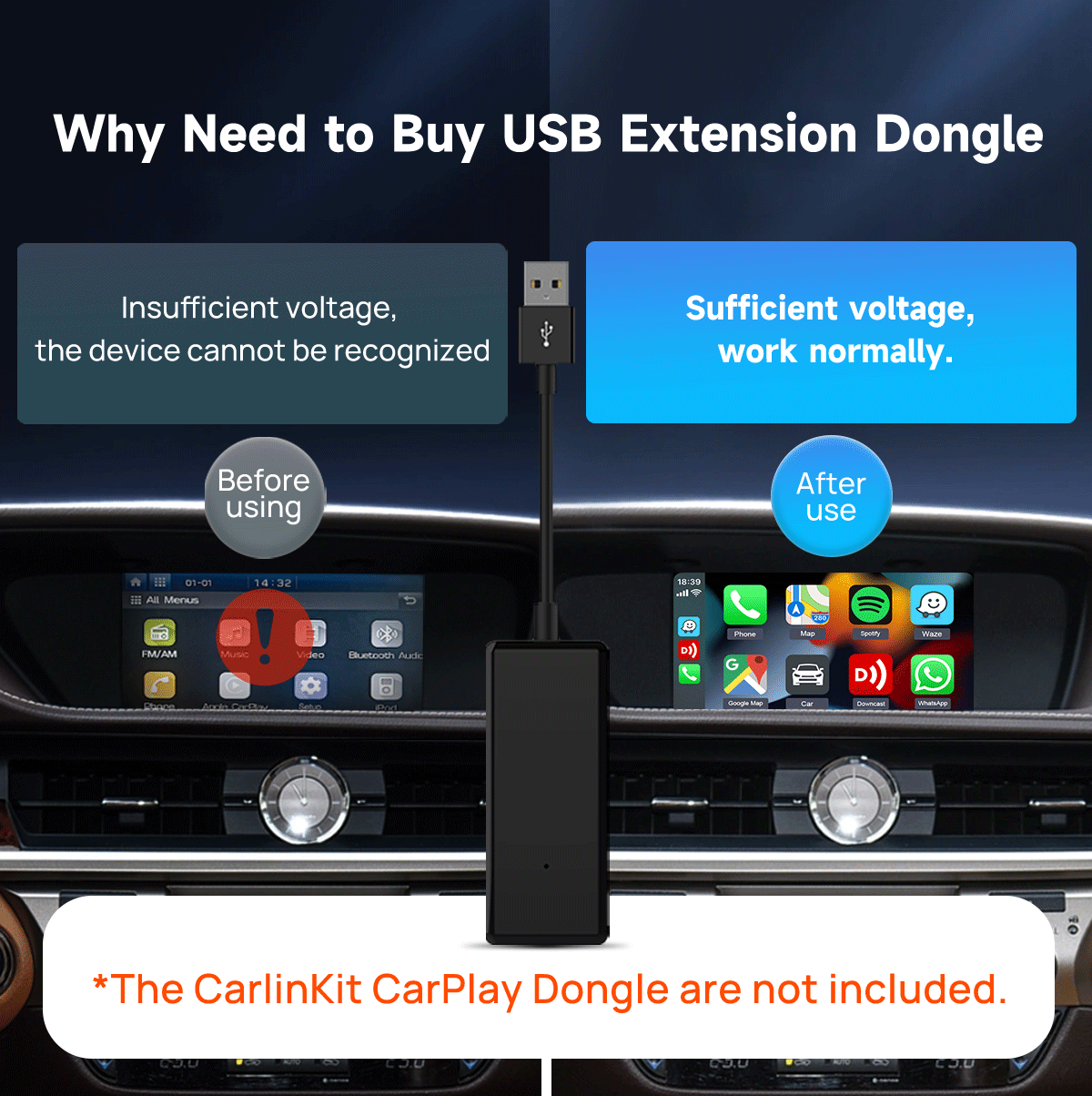 CarlinKit Mini Car Navigation Power Supply Box Portable Box Plug and P – Carlinkit  Wireless CarPlay Official Store