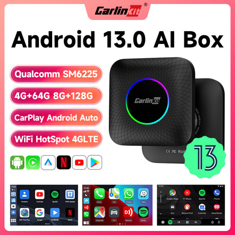 2024 Android13 SDM660 Carlinkit Carplay Android Tv Box USB A Port