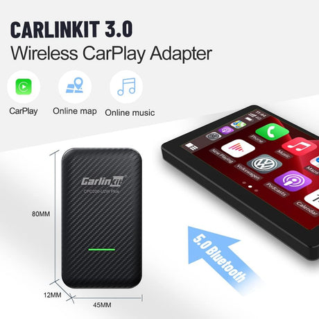 CarlinKit CarPlay Magic Android AI Box Adapter Built-in Android 13.0  System,Qualcomm 8-Core,8+128GB,Google Play/Netflix//GPS,Support  SIM&SD