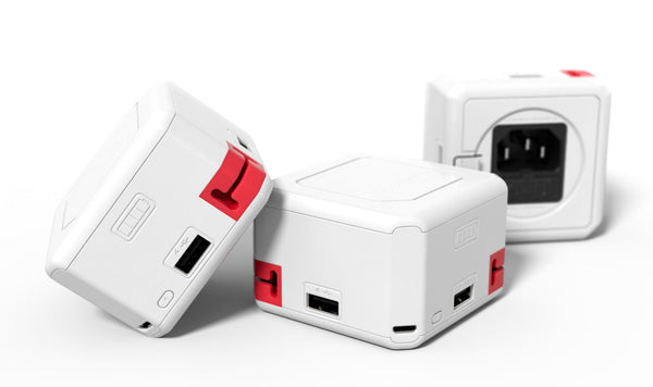 PowerUSB, USB Hub und Ladestation mit USB, 230V Schuko + DE TravelP – PowerCube - designed allocacoc