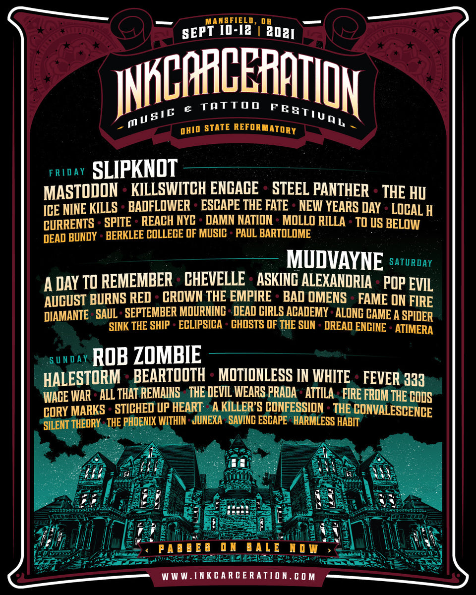 BREAKING INKCARCERATION FESTIVAL LINEUP ANNOUNCED Squatch In The Pit