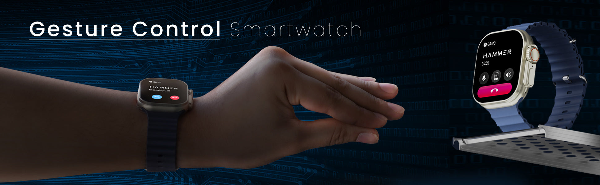 Hammer Gesture Control Smartwatch