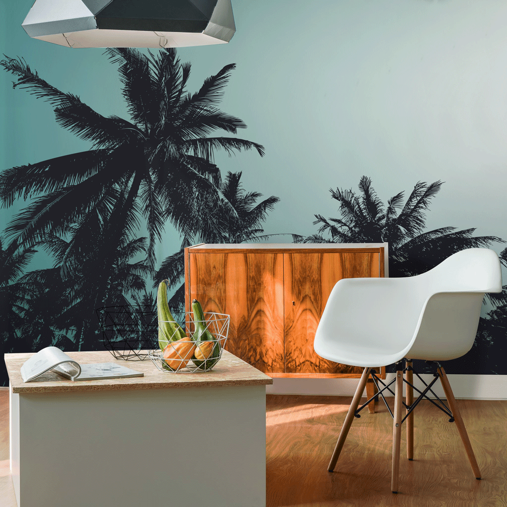 palm tree wall decor summer wall mural 