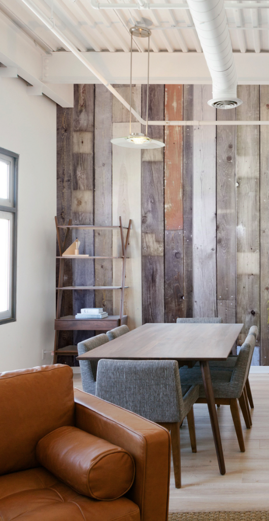 reclaimed wood wall mural