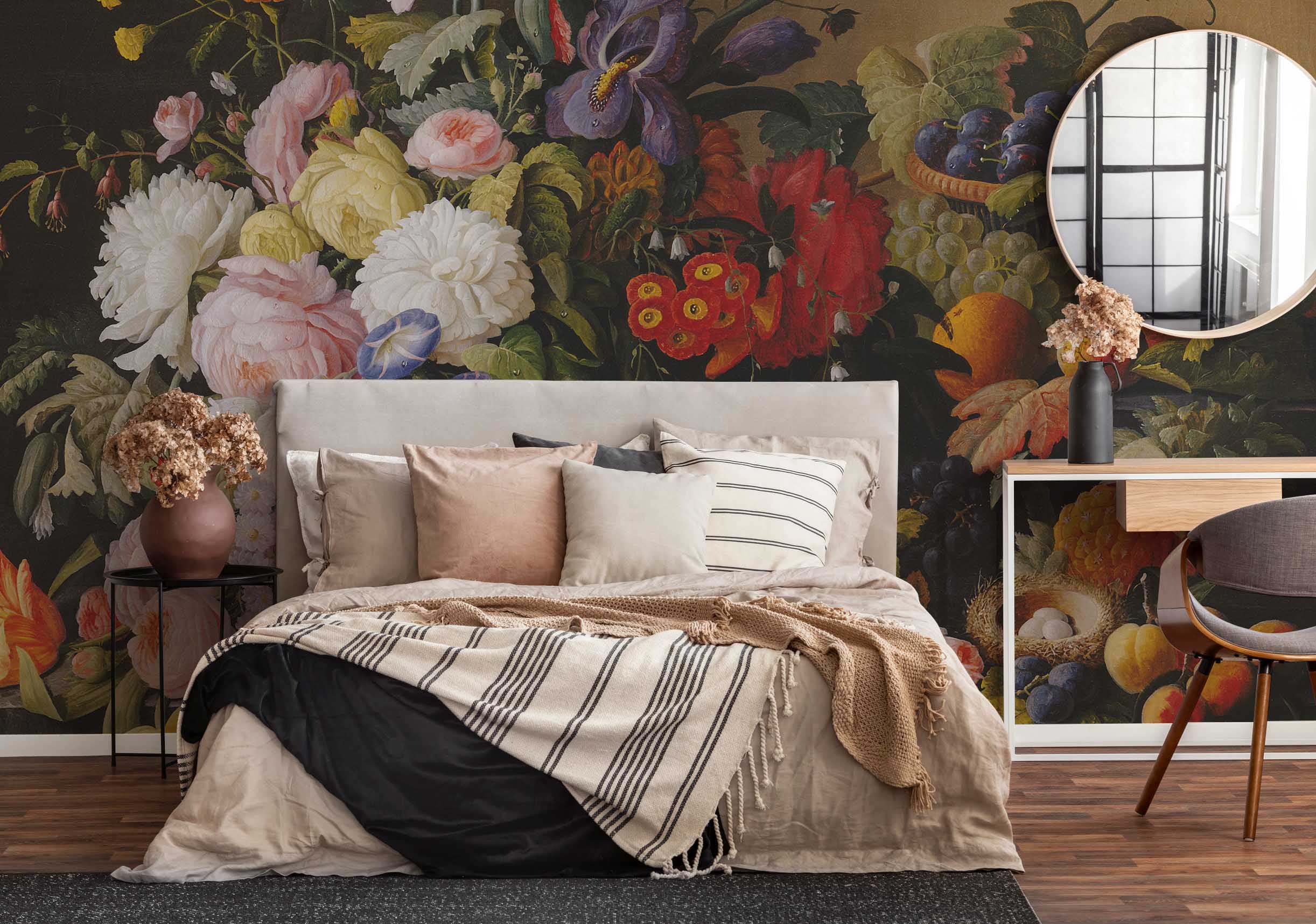 floral vintage wallpaper mural 