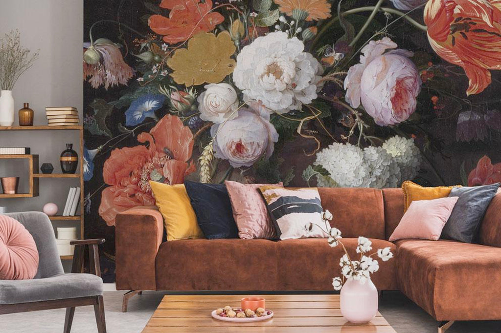 still floral wall mural