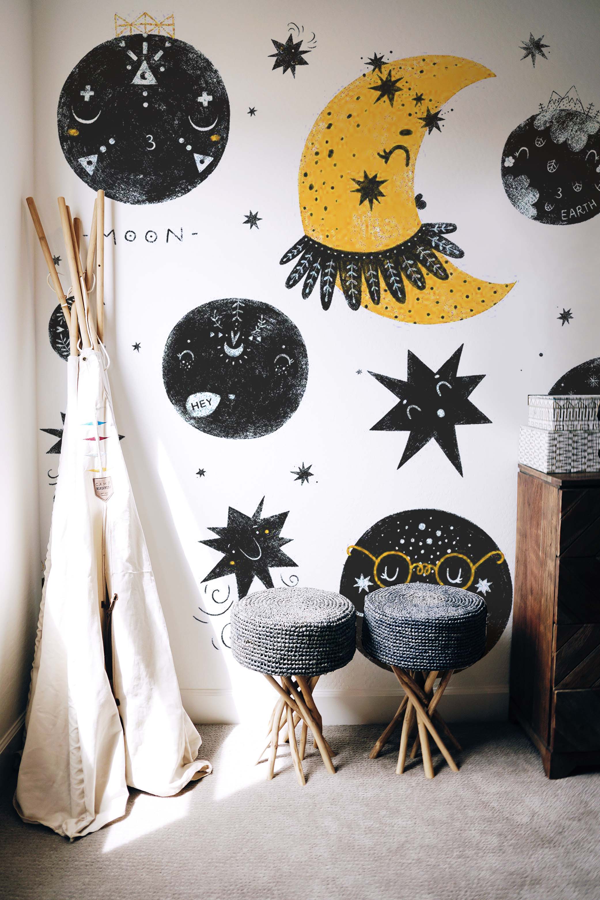 childrens outer space wallpaper mural