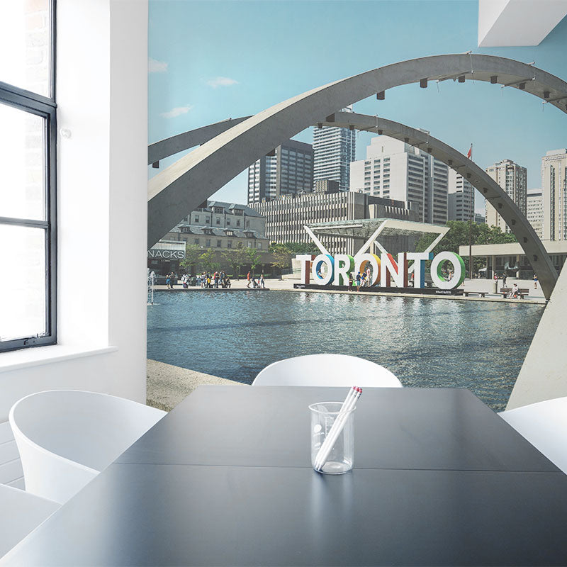 Wall Murals for businesses boardroom skyline eazywallz