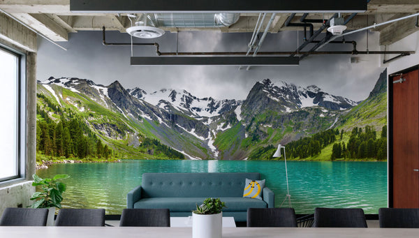 altai mountain lake nature wallpaper earth wall murals