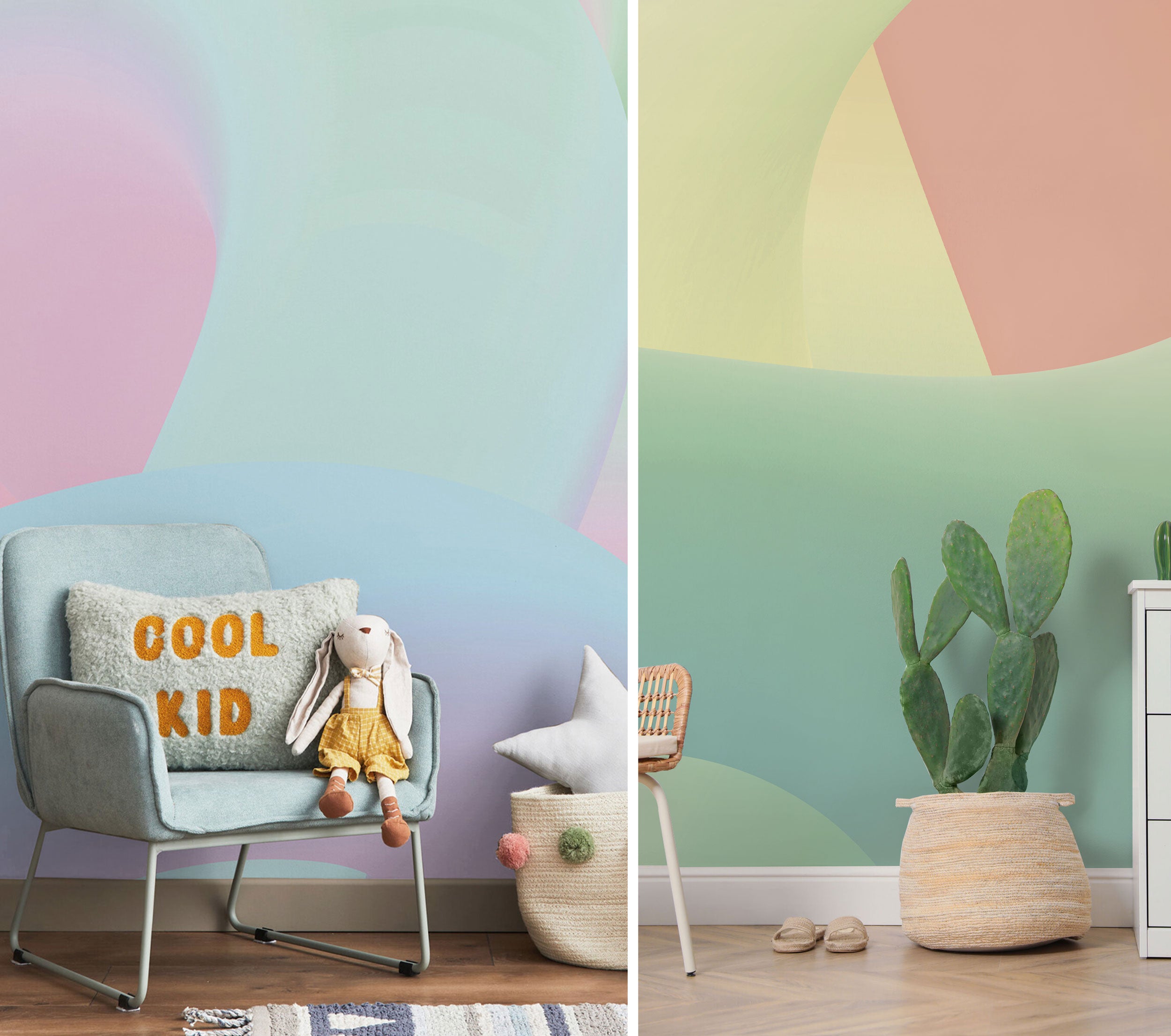 squiggles abstract gradient wallpaper murals