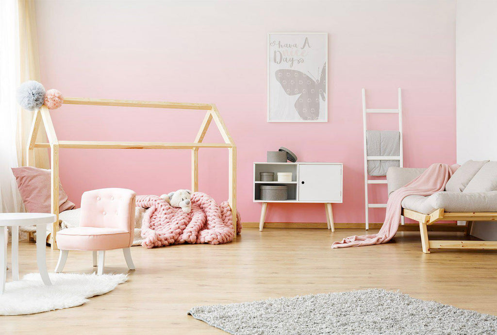 sweet pink ombre removable wallpaper mural