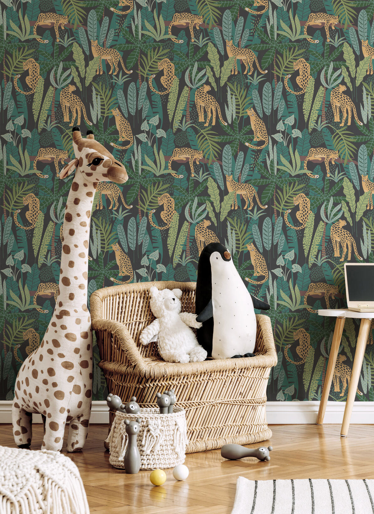 tropical removable wallpaper for nursery