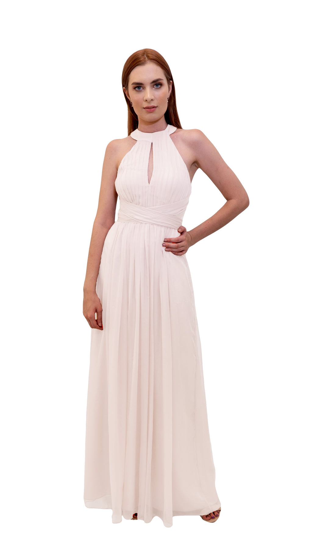 evening gown halter neck