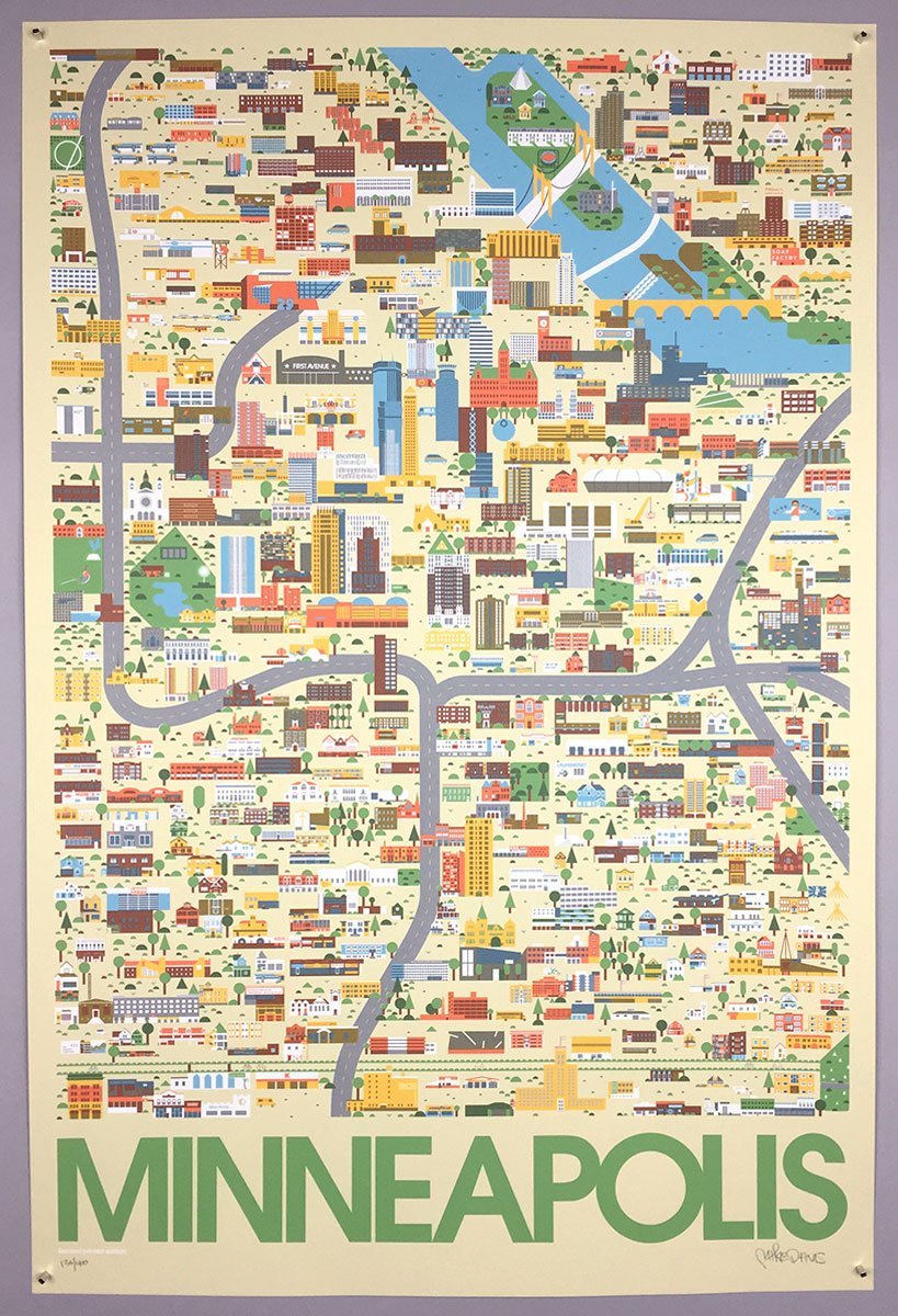 Minneapolis Map – Burlesque of North America