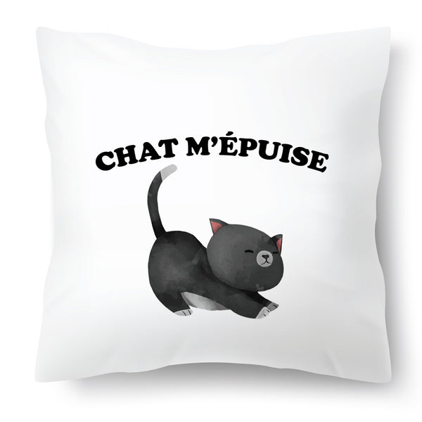 Housse De Coussin Chat M Epuise Blanc Imprime En Suisse L Atelier Suisse Le Specialiste De La Personnalisation En Suisse