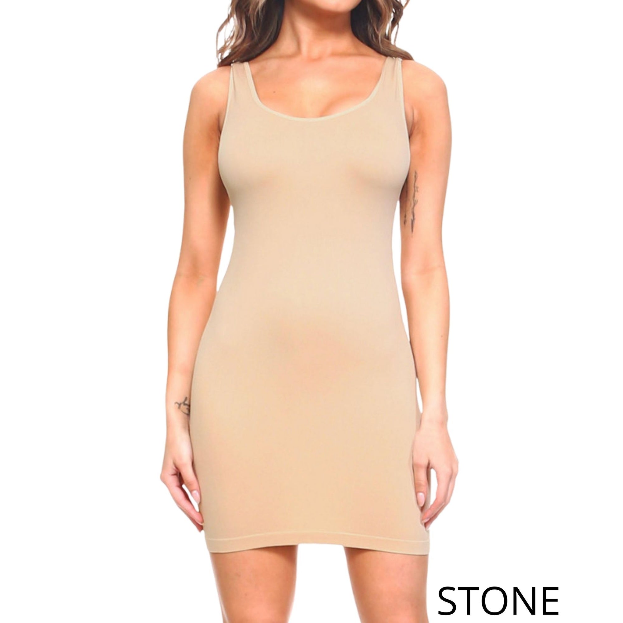 M Rena Reversible Shape Wear Tank Dress - Tiffany Lane Boutique