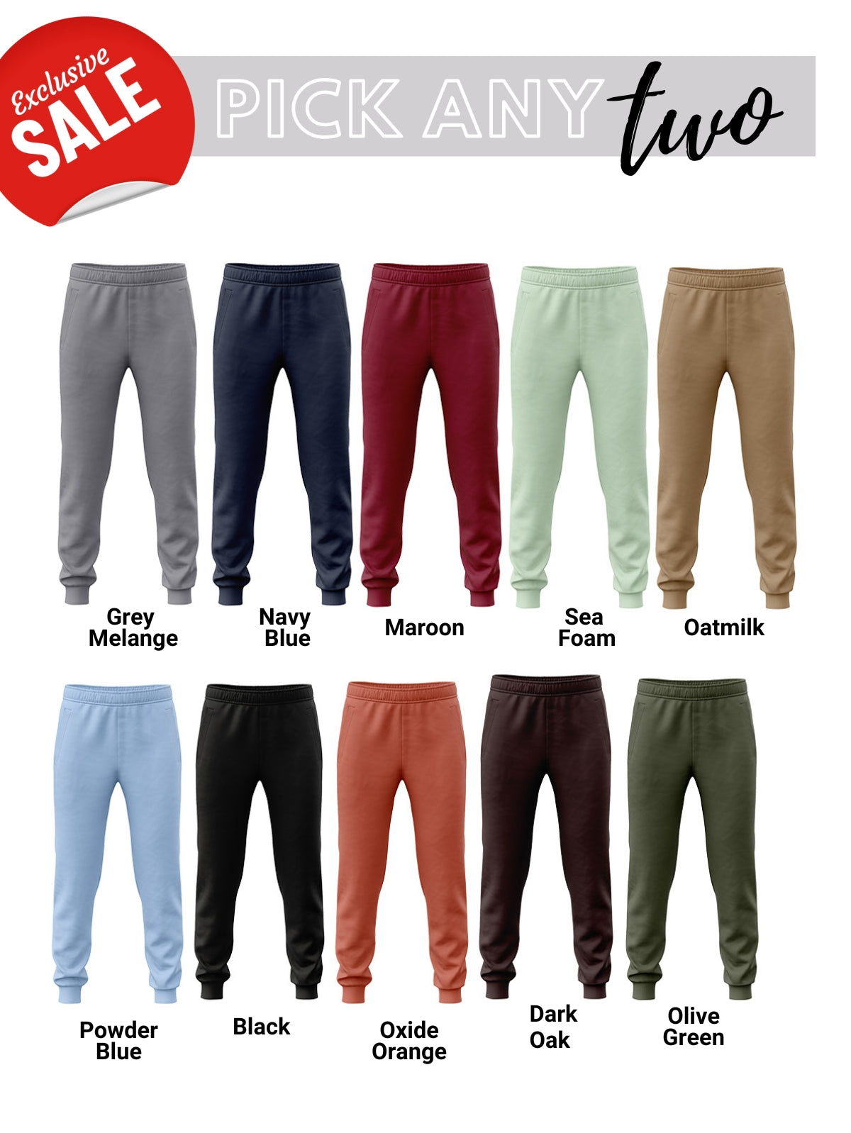 Pack Of 2 Men Jogger Combo