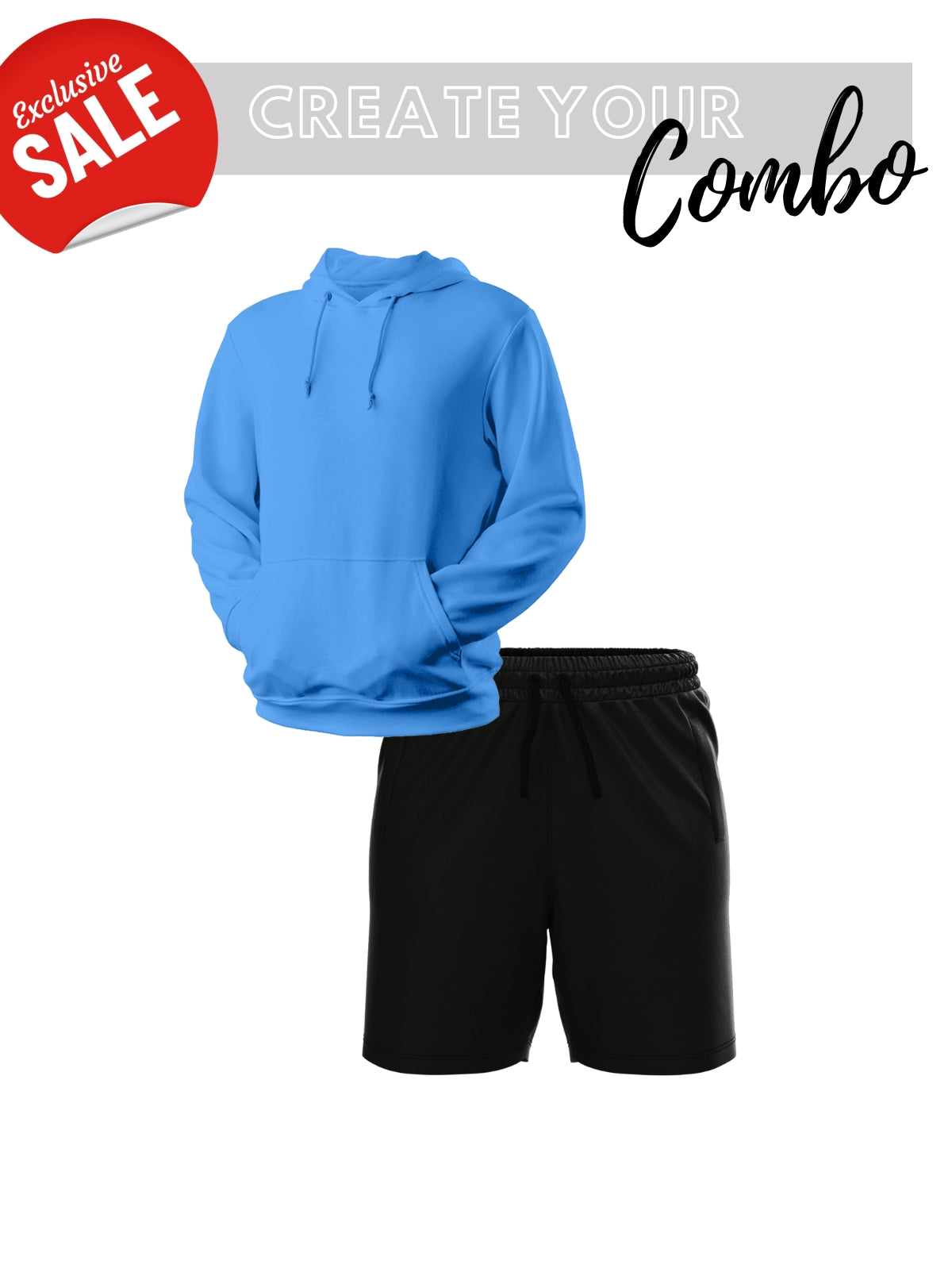 Men's Hoodie + Shorts Combo