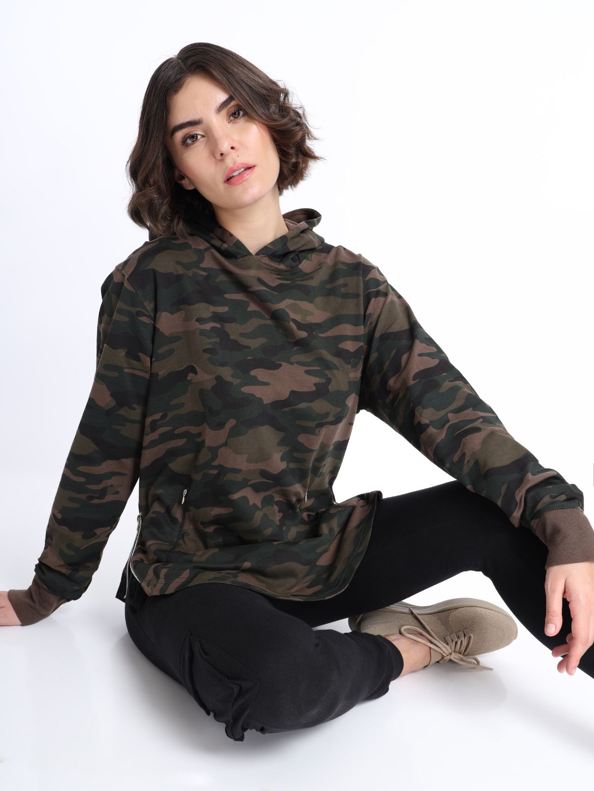 Women Camo Hoodie