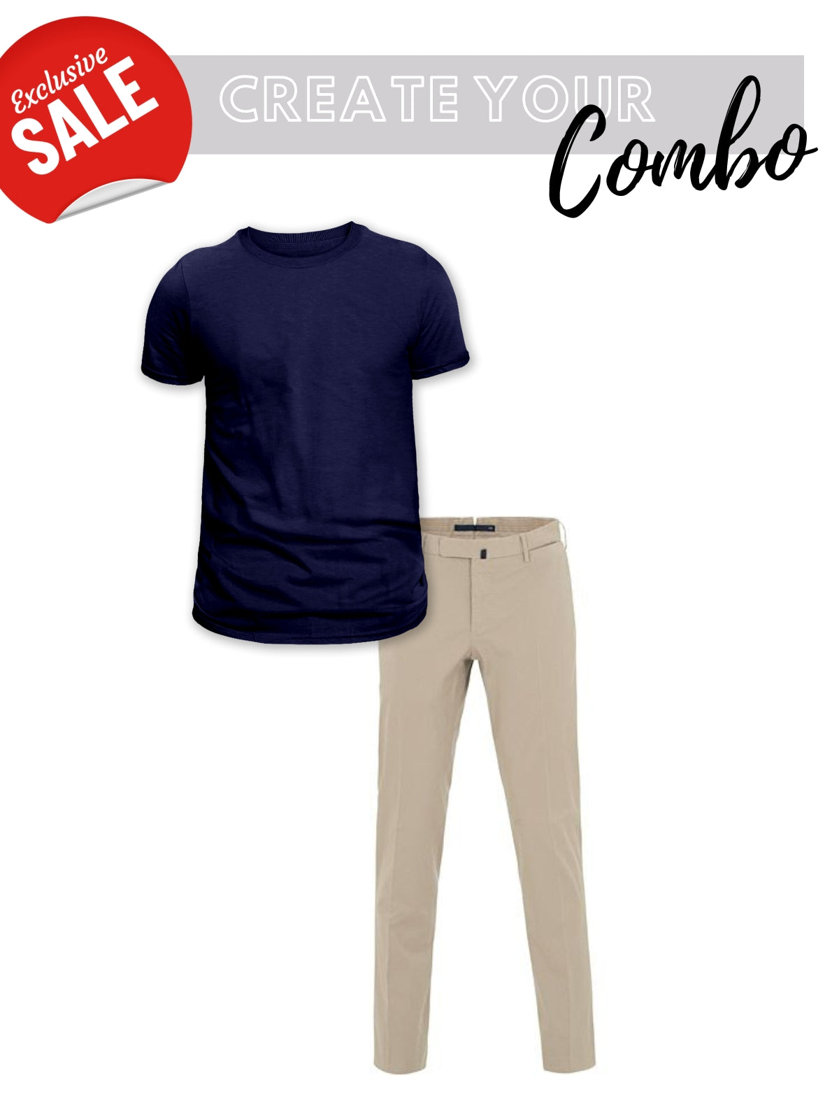 Men's T-Shirt + Chinos Combo