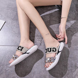 Summer Sandals Women Platform Sandalias Ladies Crystal Wedage Shoes For Women Bling Gladiator Flat Shoes Sandalias Mujer 2020|Low Heels|
