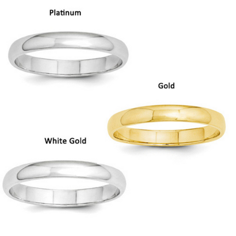 Platinum vs White Gold vs Yellow Gold