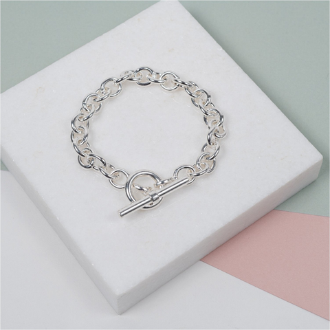 Chunky Silver Link Bracelet