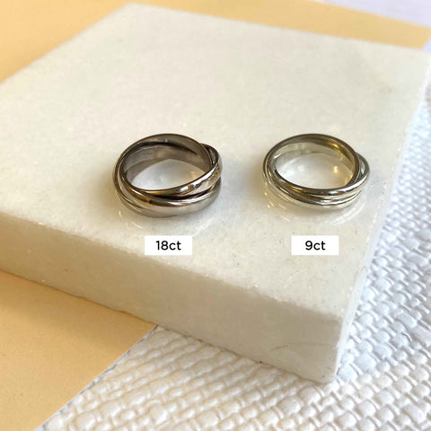 CEJUG 18k White Gold Plated Wedding Ring Sets for Him and India | Ubuy