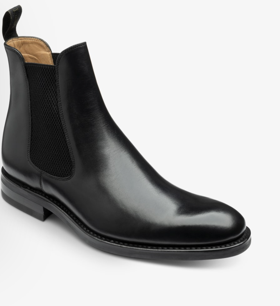 Loake Buscot Black Leather Chelsea Boots – Hr.