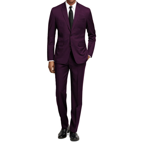 plum suit