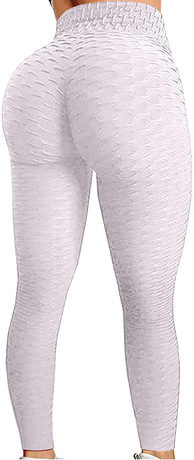 adviicd Yoga Pants For Girls Yoga Pants Women's High Waist Yoga pants Gym  Workout Booty Dance Hot Pants Lifting Sports Leggings White 2XL 