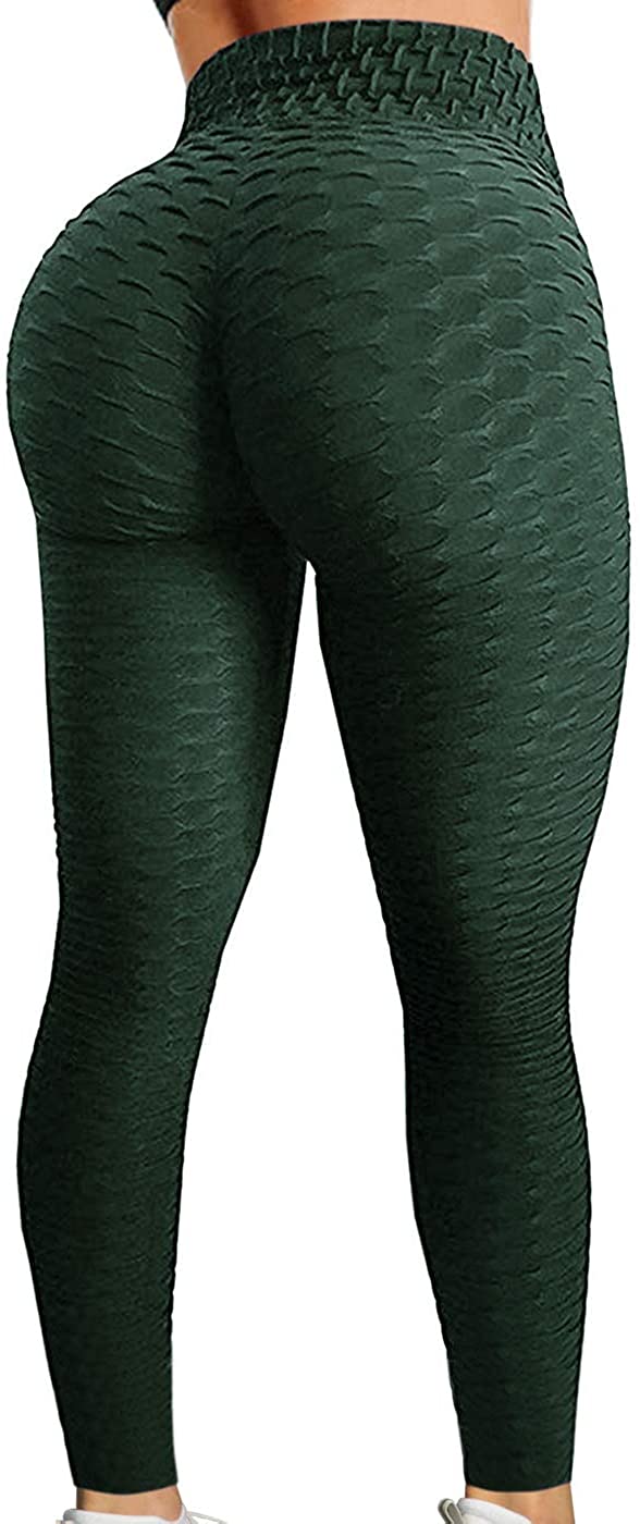 Hfyihgf Women's Ruched Butt Enhancing Leggings Pants High